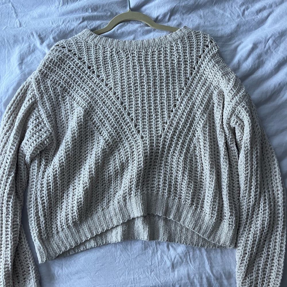 Forever 21 Cozy Cream Knit Sweater